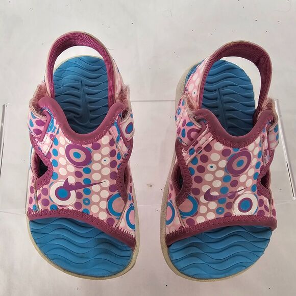 Nike Lil' Sunray Adjust II Protect Toddler 5C Pink Polka Dot 313057 161 - Picture 10 of 16